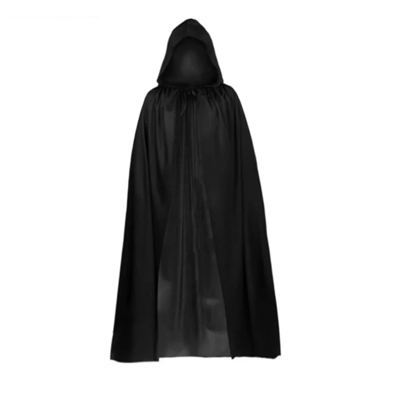 Capa Negra/Morada con Capucha Unisex – Ideal para Halloween y Fiestas