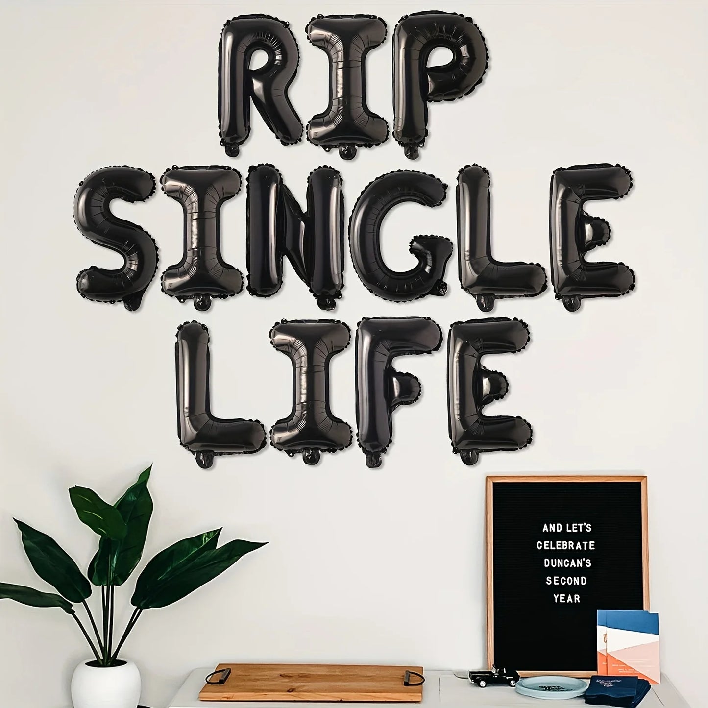 Globos RIP Single Life para despedida de soltero o soltera
