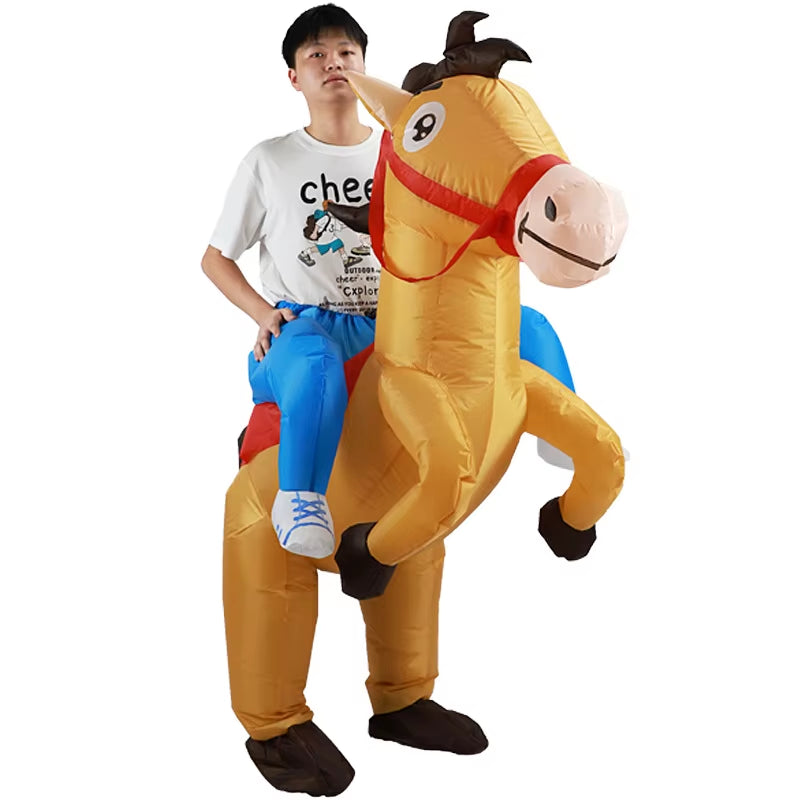 Disfraz inflable de caballo para adultos – fiestas, cosplay y eventos temáticos