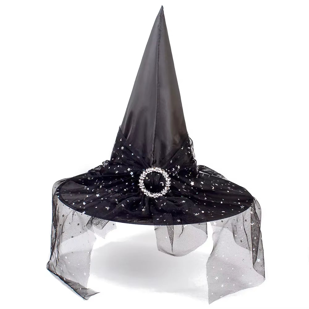 Sombrero de bruja clásico para Halloween – adultos y niños