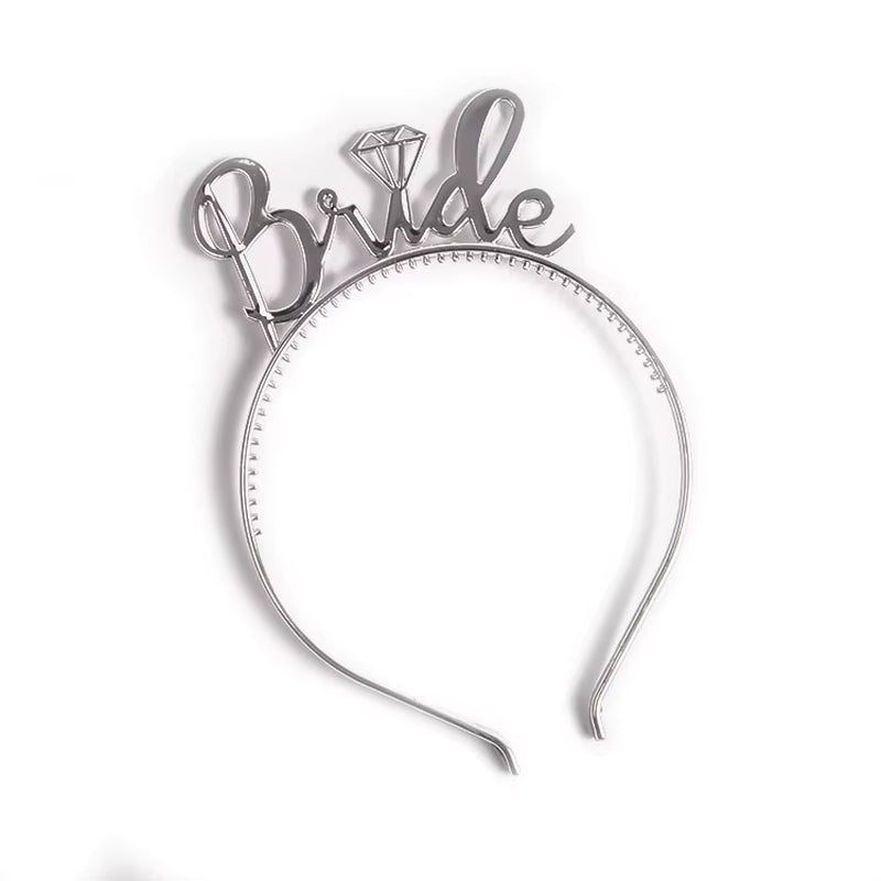 Tiara de novia de plástico – corona divertida para despedida de soltera y boda