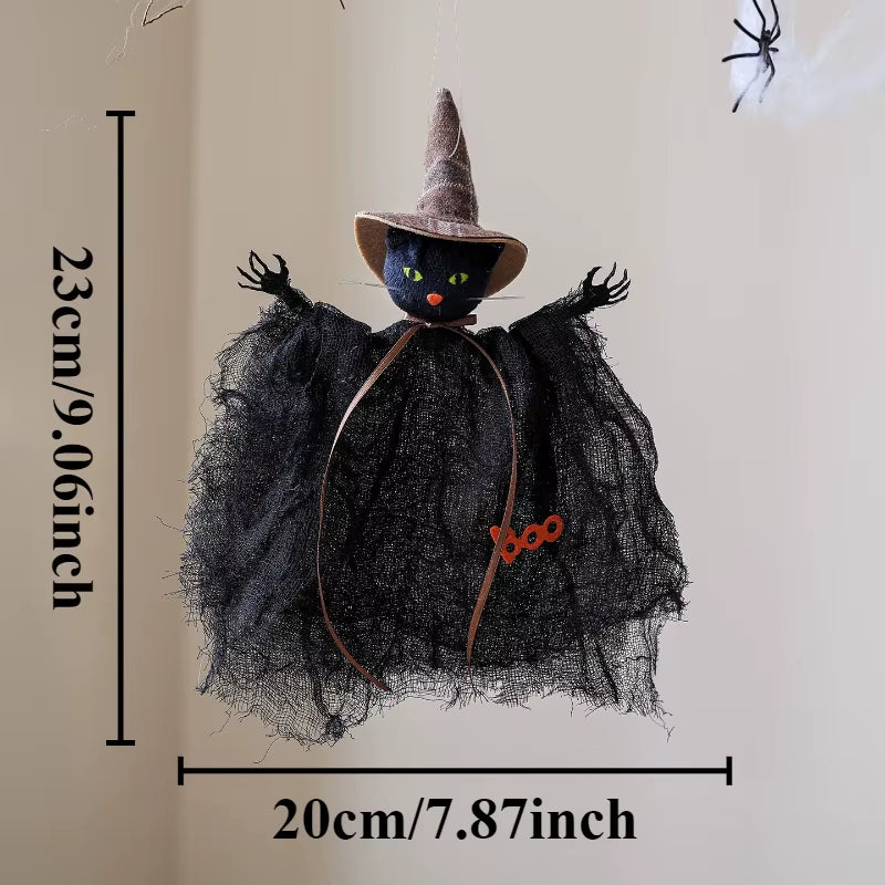 Colgante decorativo de bruja y calabaza para Halloween
