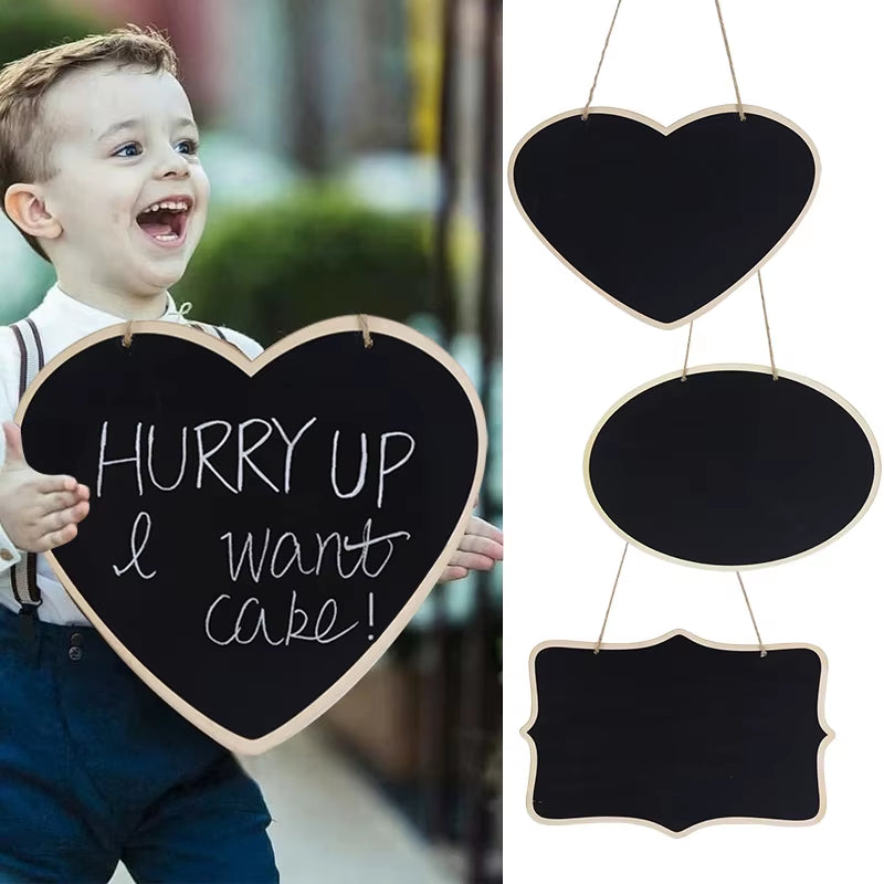 Pizarra de boda rústica de madera – tablero decorativo para mensajes y fotos