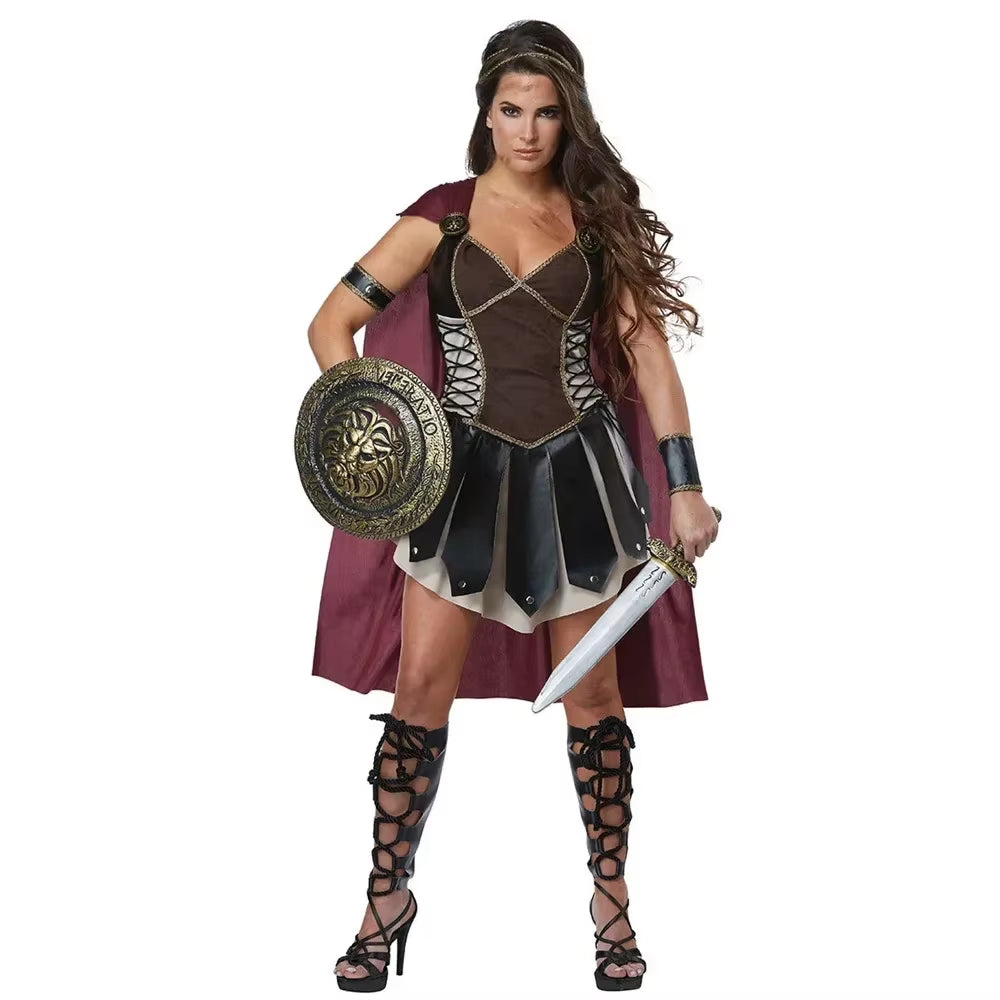 Disfraz de gladiador romano para adulto– traje histórico de guerrero