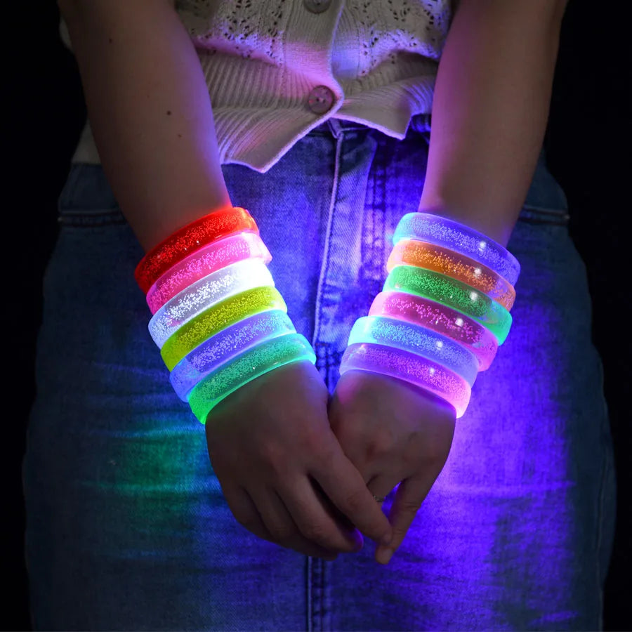 Pulseras Luminosas LED de Neón para Fiestas y Bodas