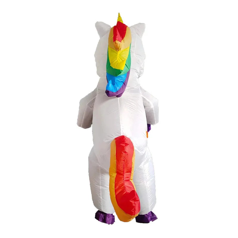 Disfraz inflable de unicornio para adultos y niños – divertido y original