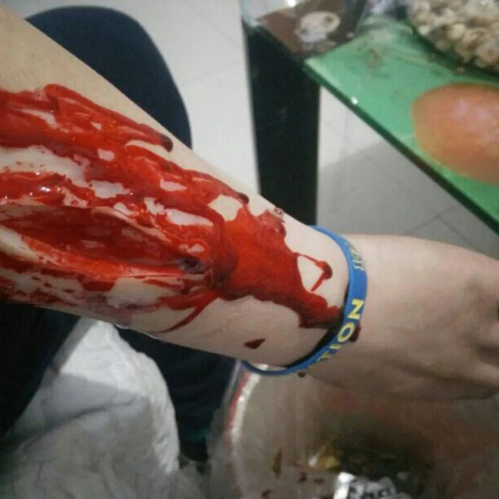 Sangre artificial realista para terror, cosplay y fiestas