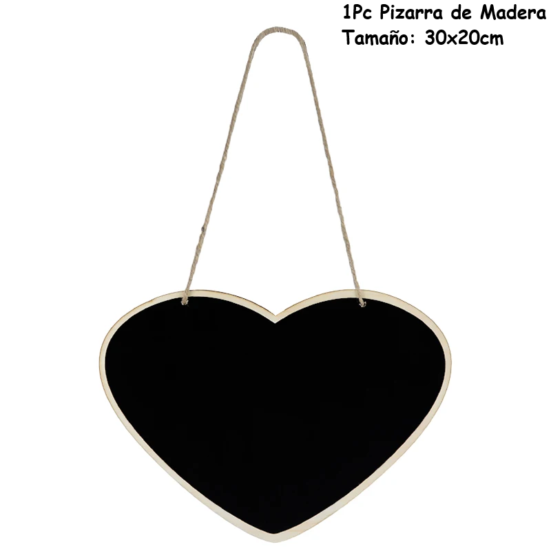 Pizarra de boda rústica de madera – tablero decorativo para mensajes y fotos