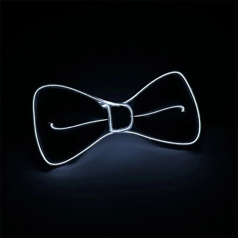 Pajarita luminosa LED para hombre, ideal para bodas y fiestas nocturnas