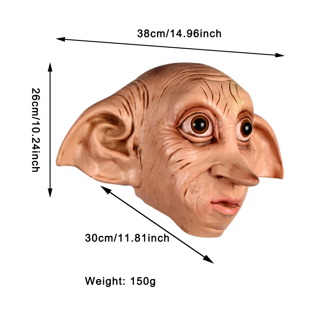 Máscara divertida de elfo pequeño estilo Dobby – cosplay y fiestas temáticas