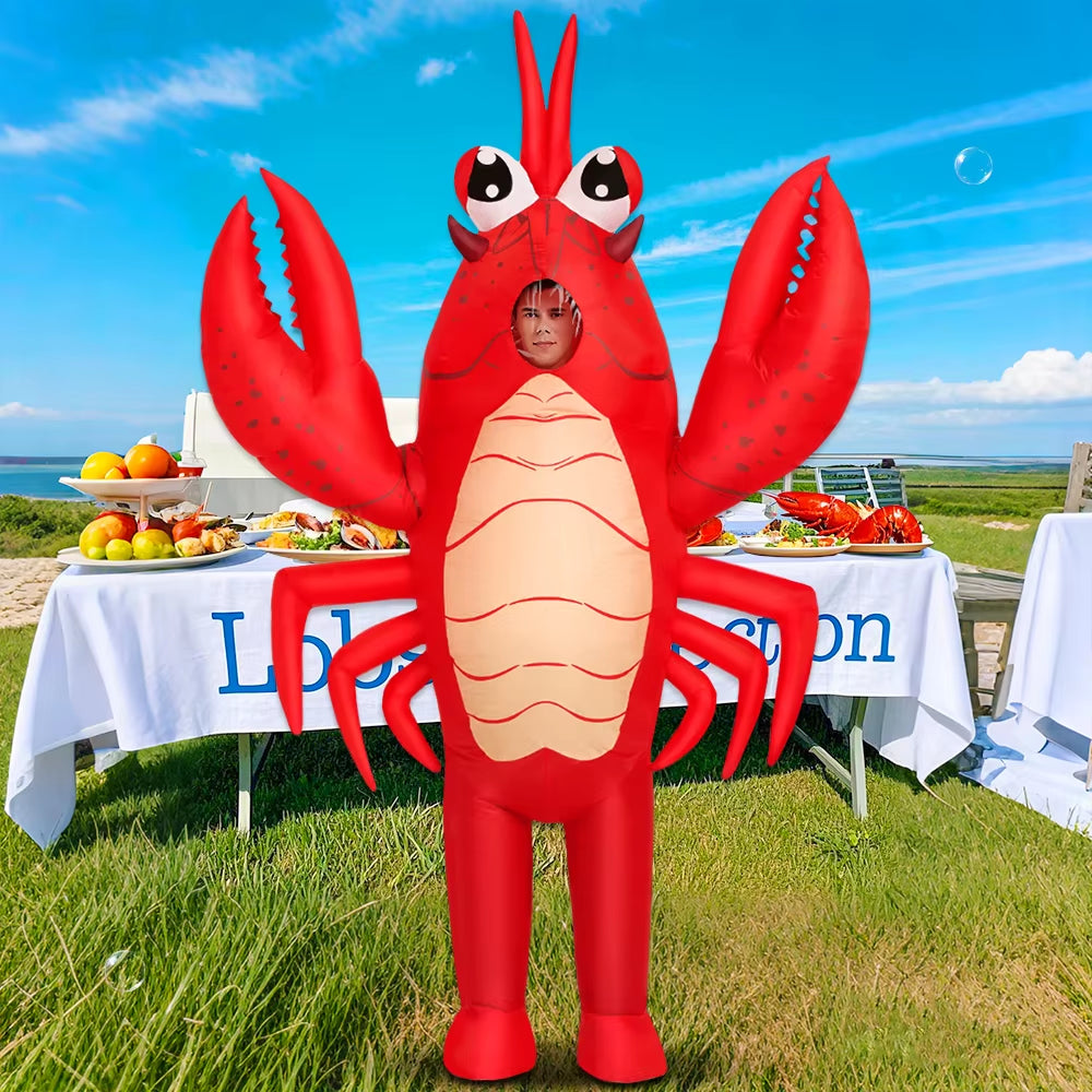 Disfraz inflable de langosta y cangrejo para adultos – divertido y original