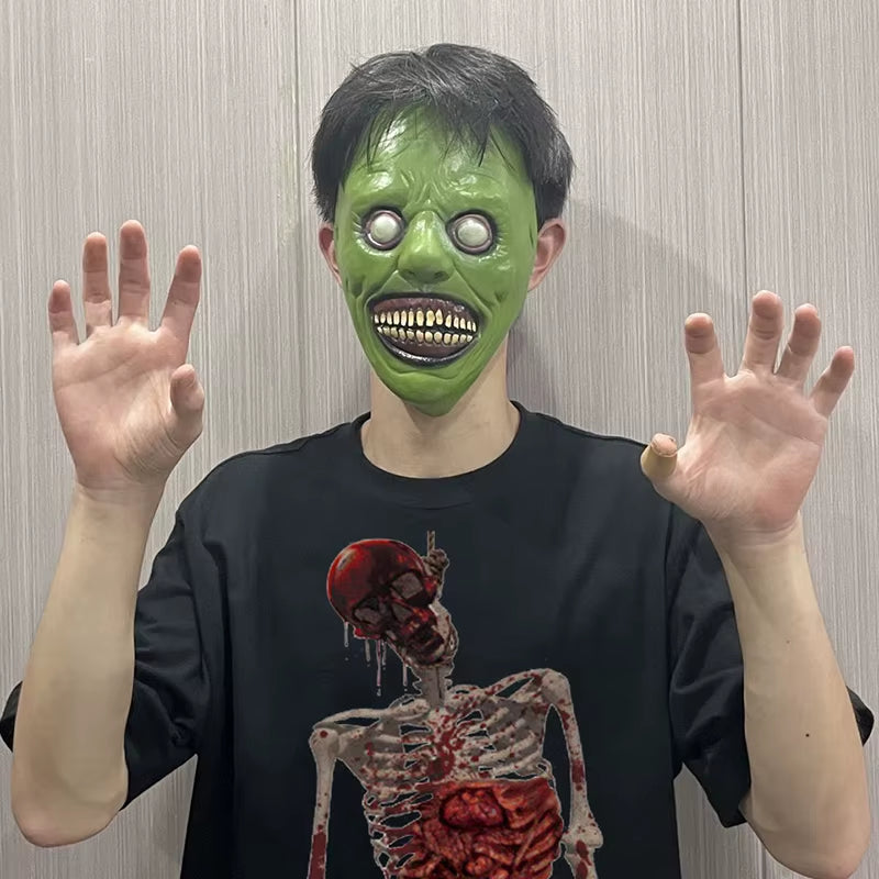 Máscara de demonio sonriente para Halloween – terrorífica y espeluznante