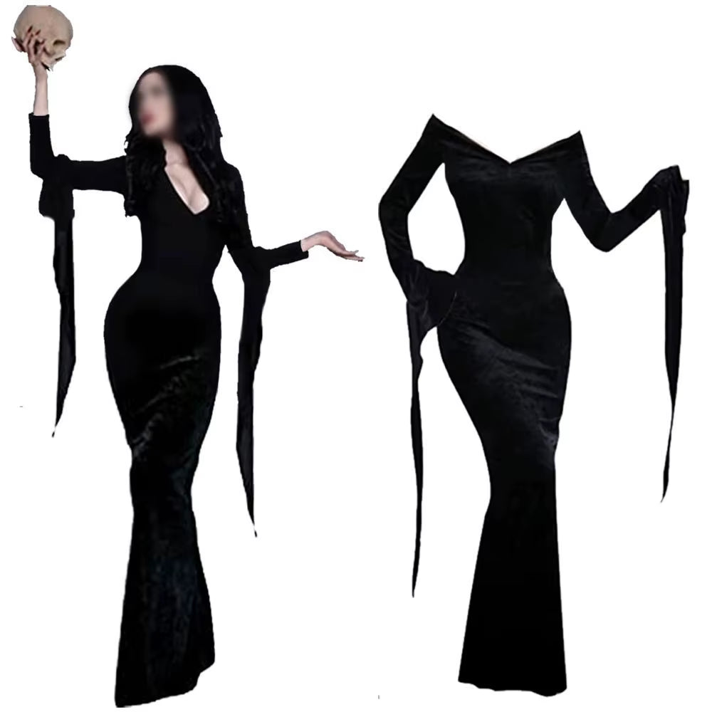 Disfraz Morticia y Gómez Addams - Pareja Icónica de Halloween y Carnaval