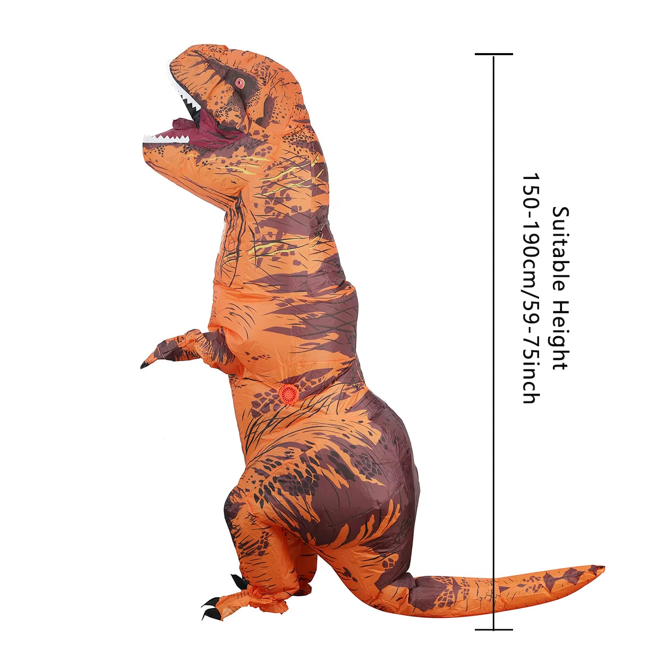 Disfraz inflable de dinosaurio T-Rex para adultos – Halloween y fiestas