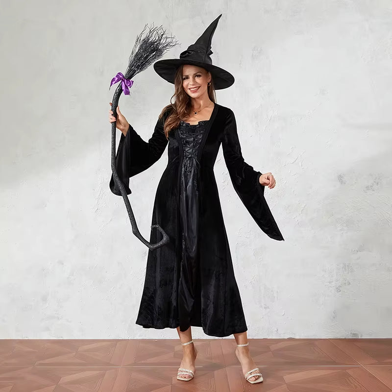Escoba de Bruja Clásica de Plástico – Accesorio Perfecto para Halloween