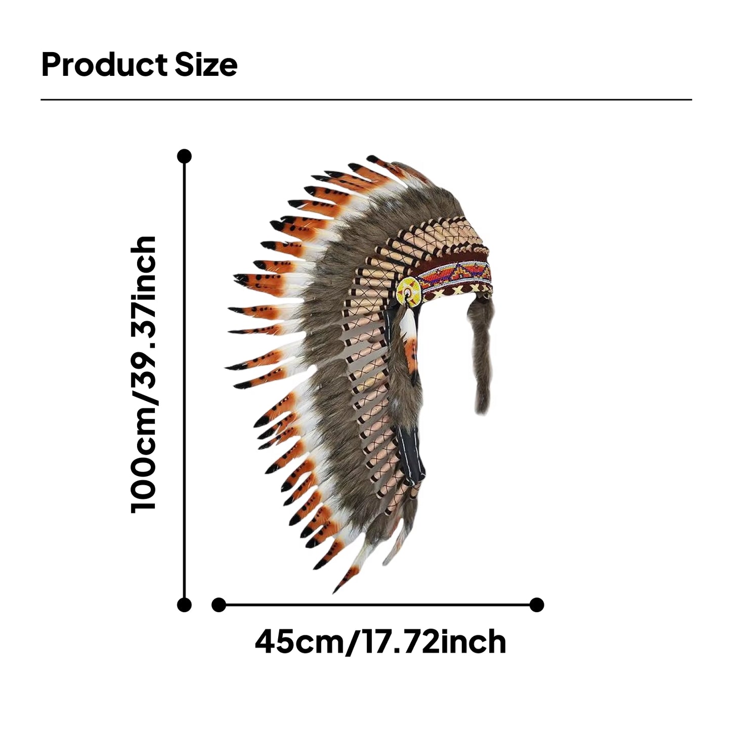 Tocado Indio – Complemento Colorido para la Hora Loca y Eventos