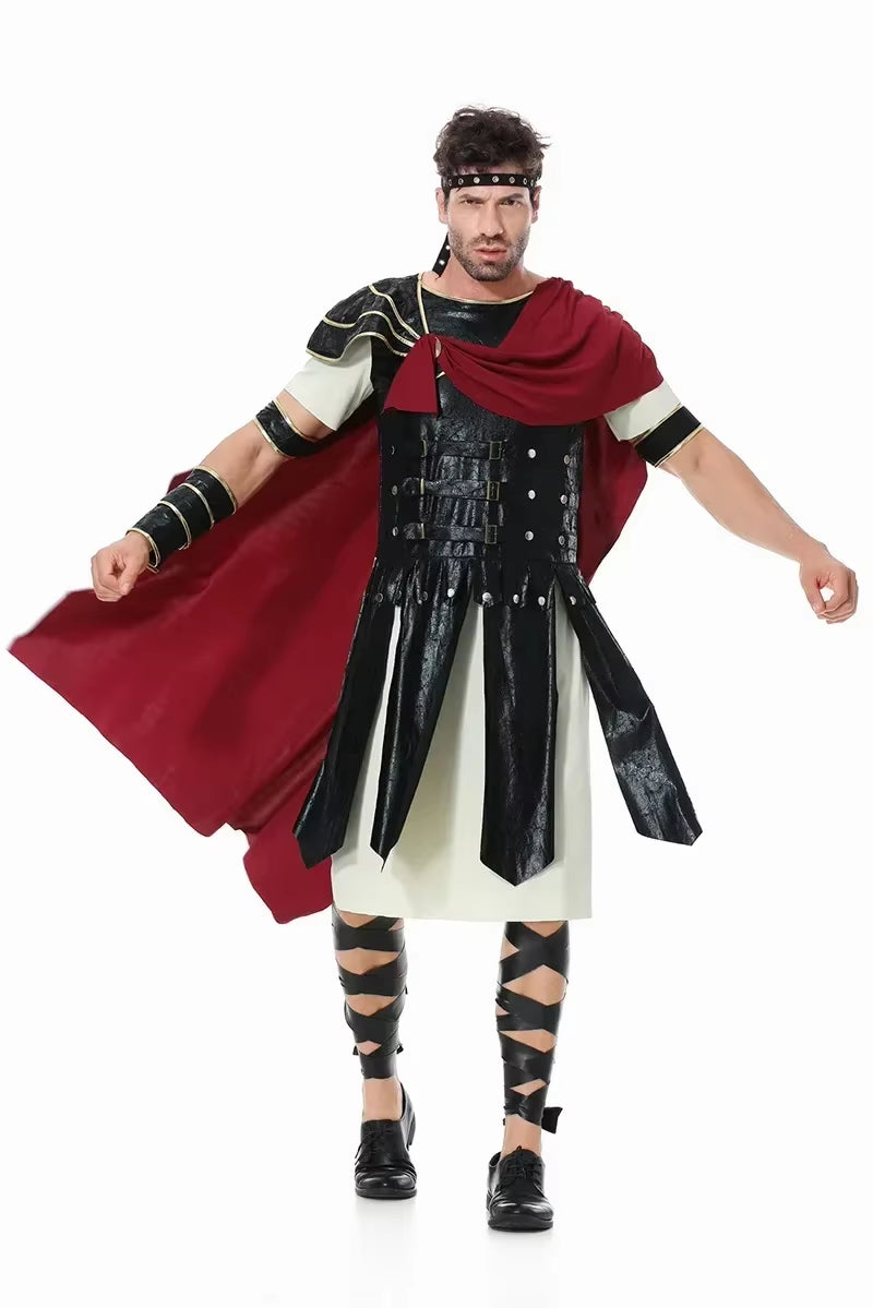 Disfraz de gladiador romano para adulto– traje histórico de guerrero