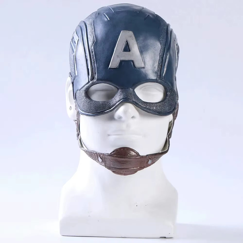 Máscara de Capitán América para cosplay y disfraces de superhéroe