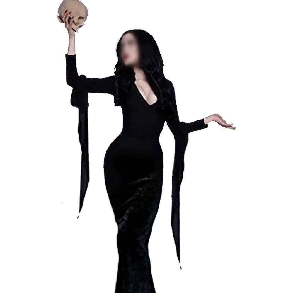 Disfraz Morticia y Gómez Addams - Pareja Icónica de Halloween y Carnaval