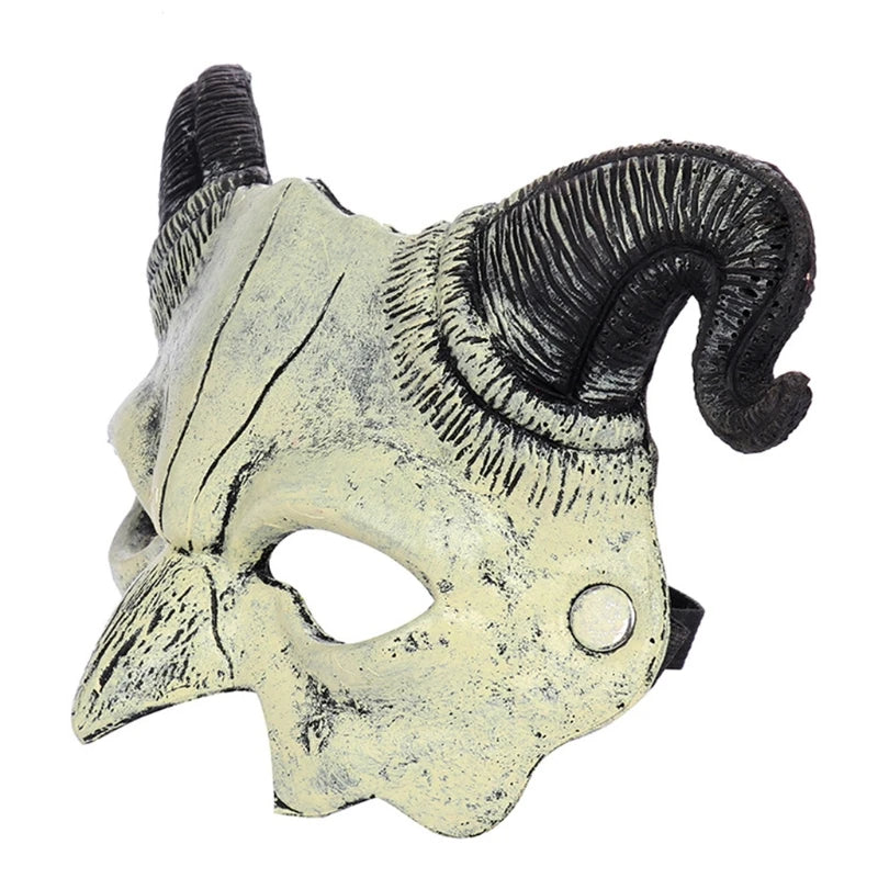 Máscara de Diablo Realista – Accesorio de Terror para Fiestas y Cosplay