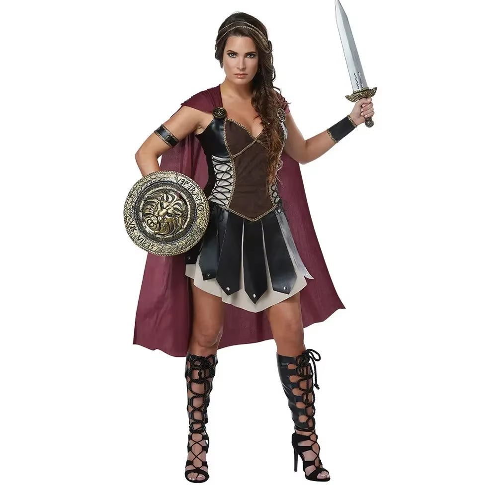 Disfraz de gladiador romano para adulto– traje histórico de guerrero