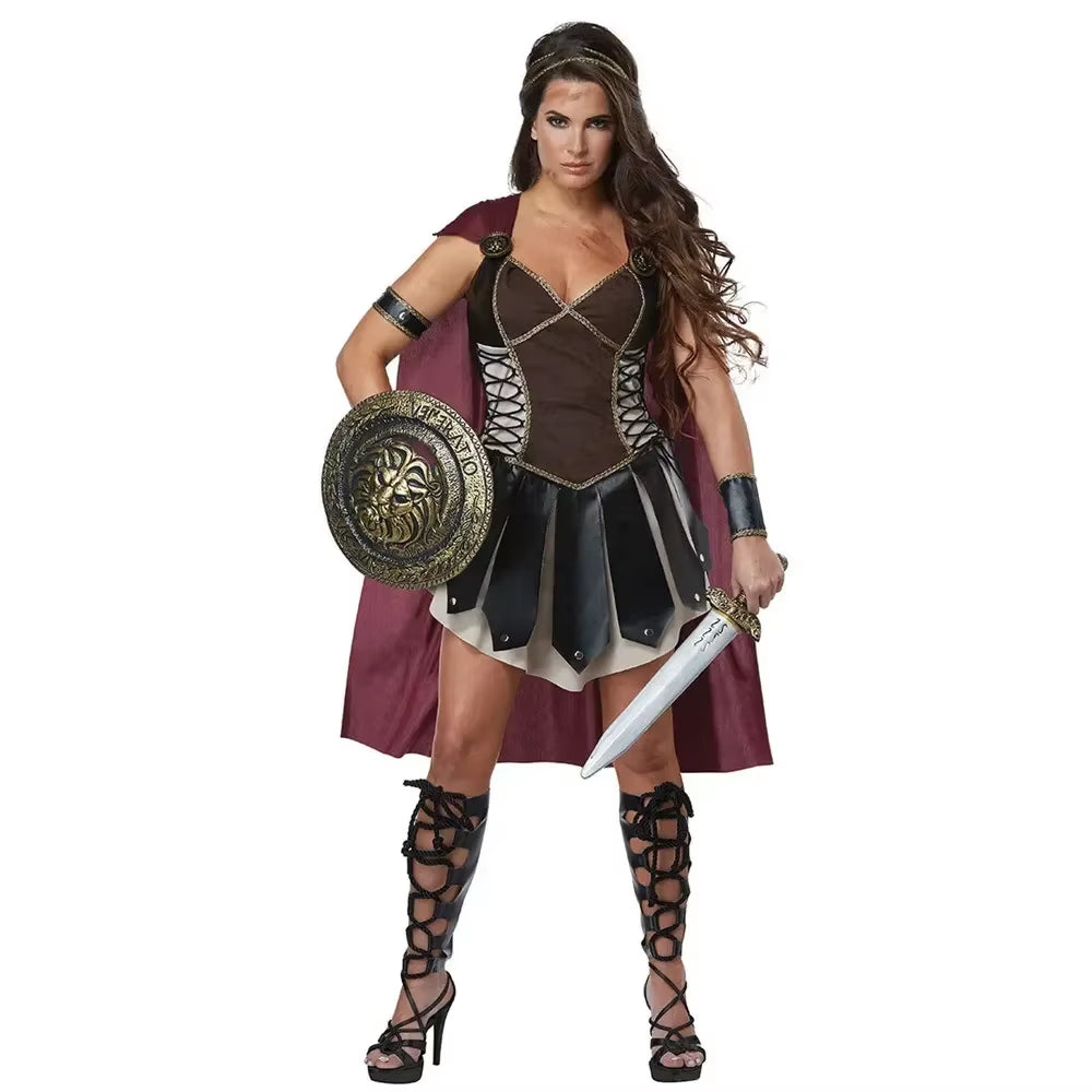 Disfraz de gladiador romano para adulto– traje histórico de guerrero