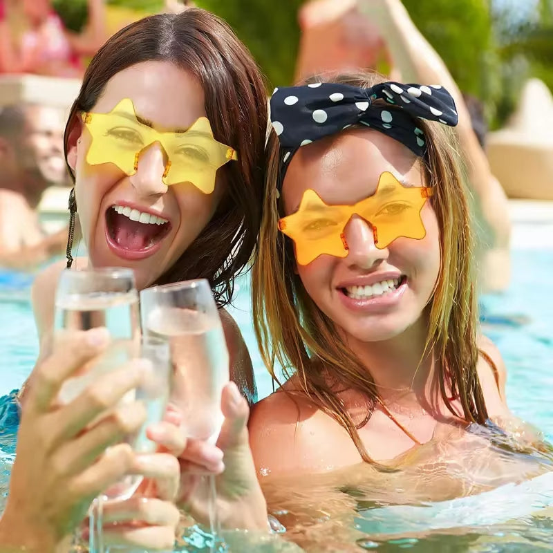 Gafas de Estrella Coloridas – Accesorio Divertido para Fiestas y Hora Loca