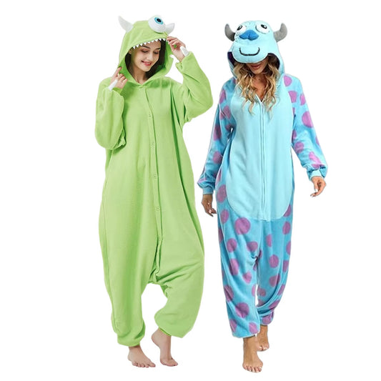 Pijama kigurumi de Monstruos S.A. para adultos – Sulley y Mike