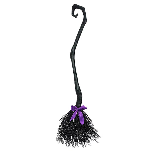 Escoba de Bruja Clásica de Plástico – Accesorio Perfecto para Halloween