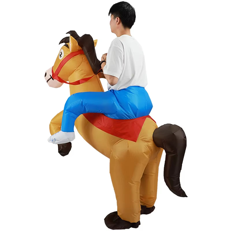 Disfraz inflable de caballo para adultos – fiestas, cosplay y eventos temáticos