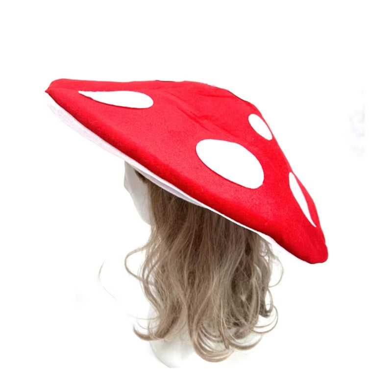 Sombrero de Hongo en Terciopelo - Disfraz Original para Fiestas y Halloween