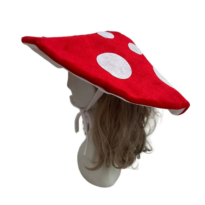Sombrero de Hongo en Terciopelo - Disfraz Original para Fiestas y Halloween