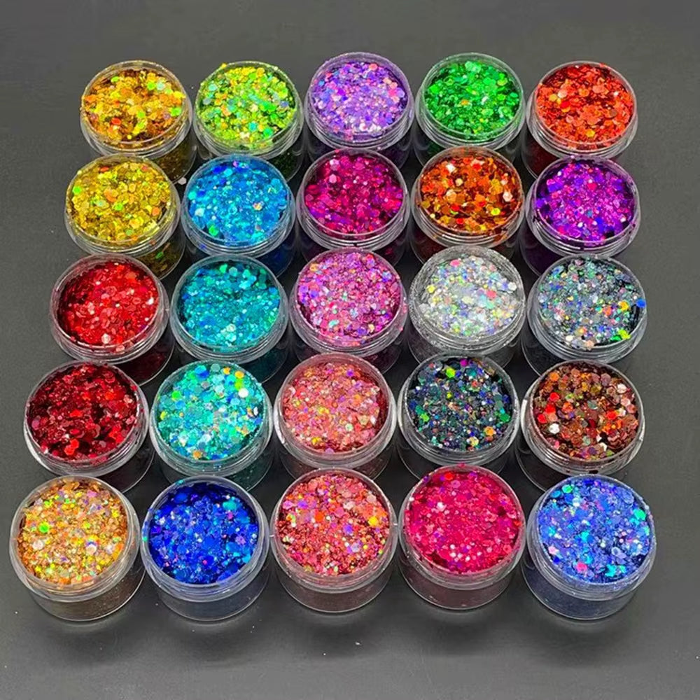 Purpurina holográfica de colores – Glitter grueso para bodas y despedidas