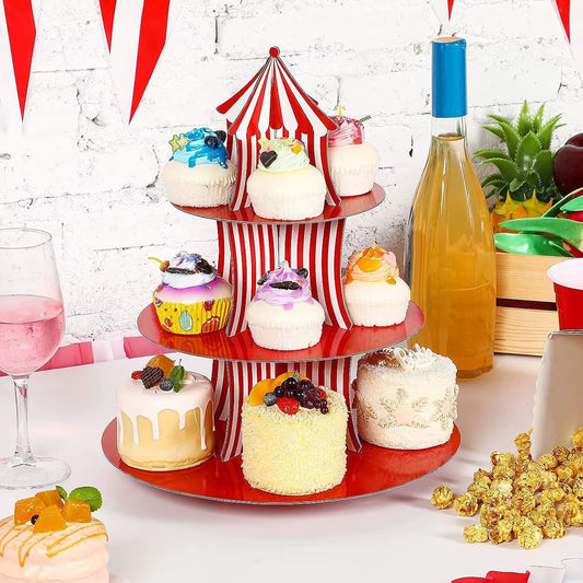 Expositor de postres y dulces para carnaval y fiestas navideñas