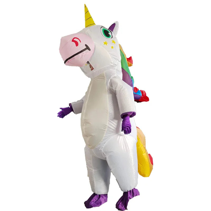 Disfraz inflable de unicornio para adultos y niños – divertido y original