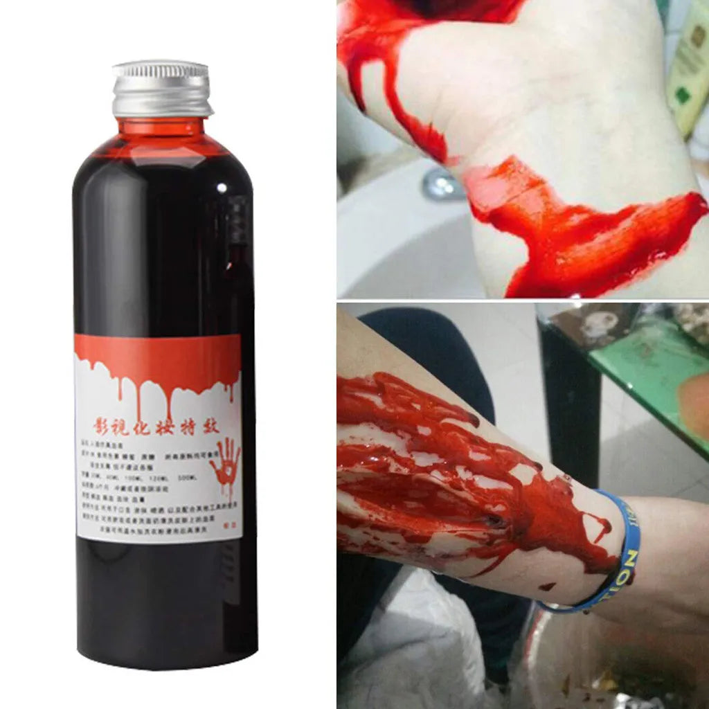 Sangre artificial realista para terror, cosplay y fiestas