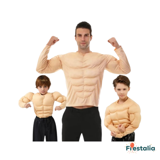Torso Musculoso Falso – Accesorio Original para Fiestas y Disfraces