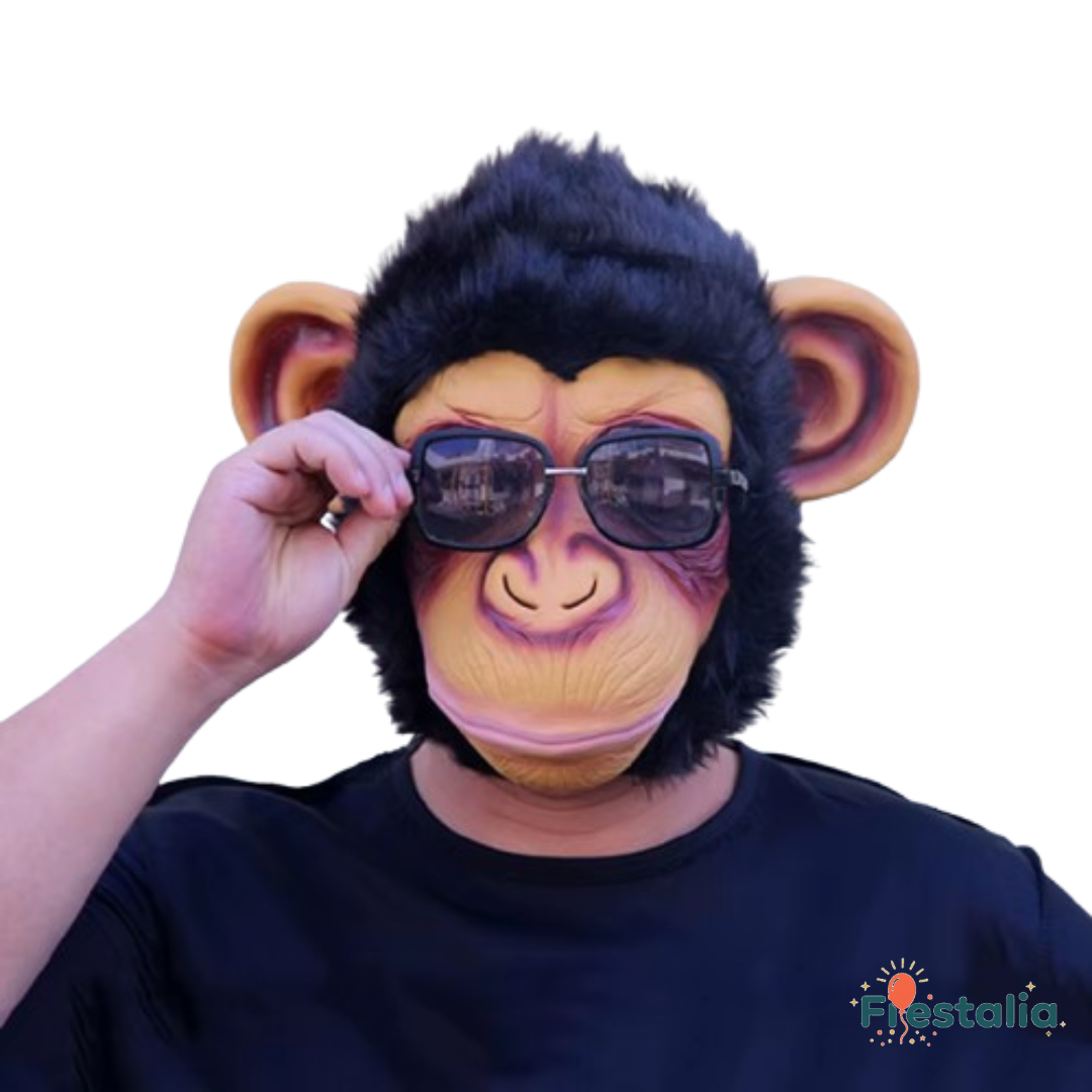 Máscara de Mono Divertida – Accesorio Perfecto para Hora Loca y Fiestas