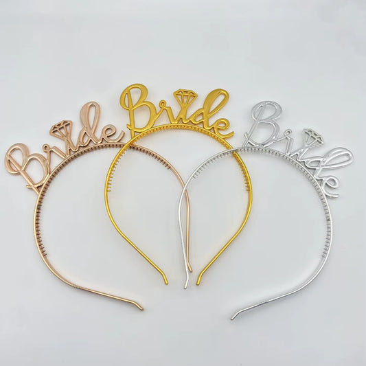 Tiara de novia de plástico – corona divertida para despedida de soltera y boda