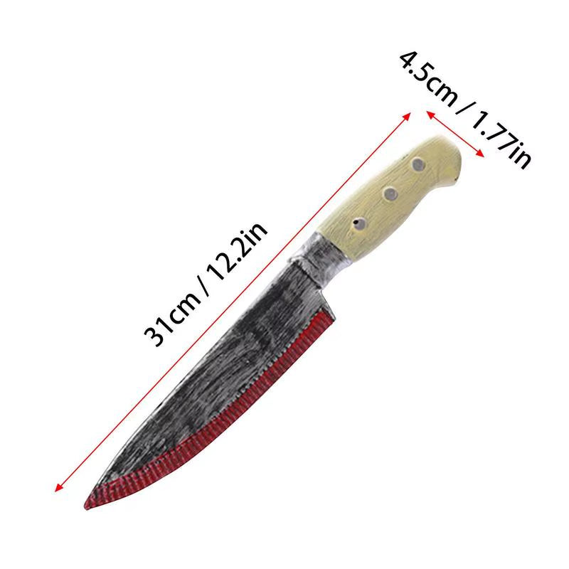 Cuchillo de sangriento para disfraces y fiestas