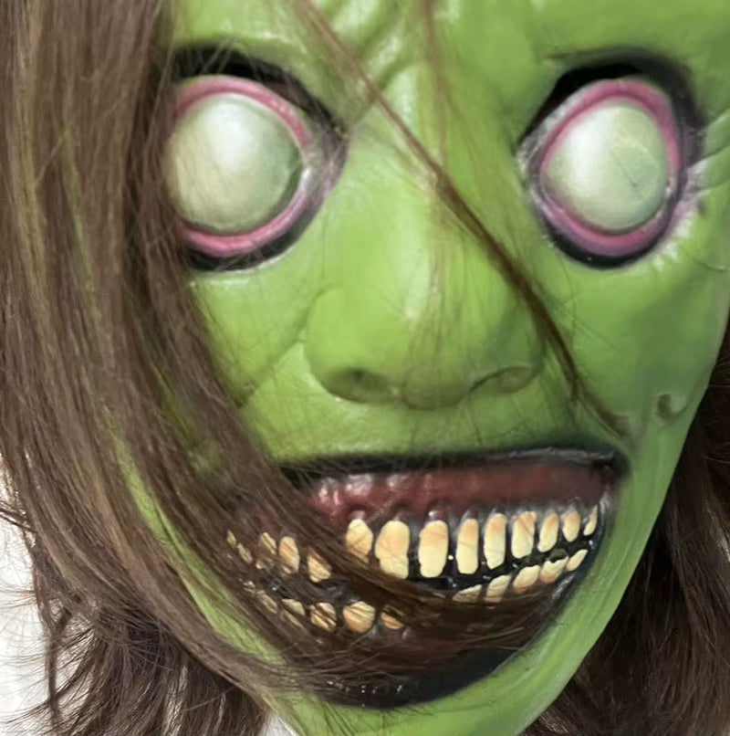 Máscara de demonio sonriente para Halloween – terrorífica y espeluznante