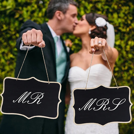 Pizarra de boda rústica de madera – tablero decorativo para mensajes y fotos