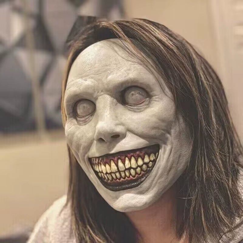 Máscara de demonio sonriente para Halloween – terrorífica y espeluznante