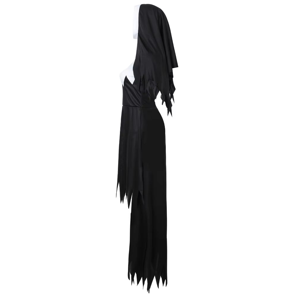 Disfraz de Monja Oscura para Mujer – Look Gótico y Misterioso de Halloween