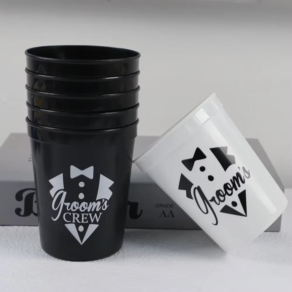 Vasos Reutilizables para Novio | Accesorios de Fiesta y Despedida de Soltera