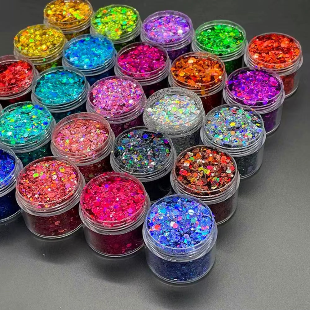 Purpurina holográfica de colores – Glitter grueso para bodas y despedidas