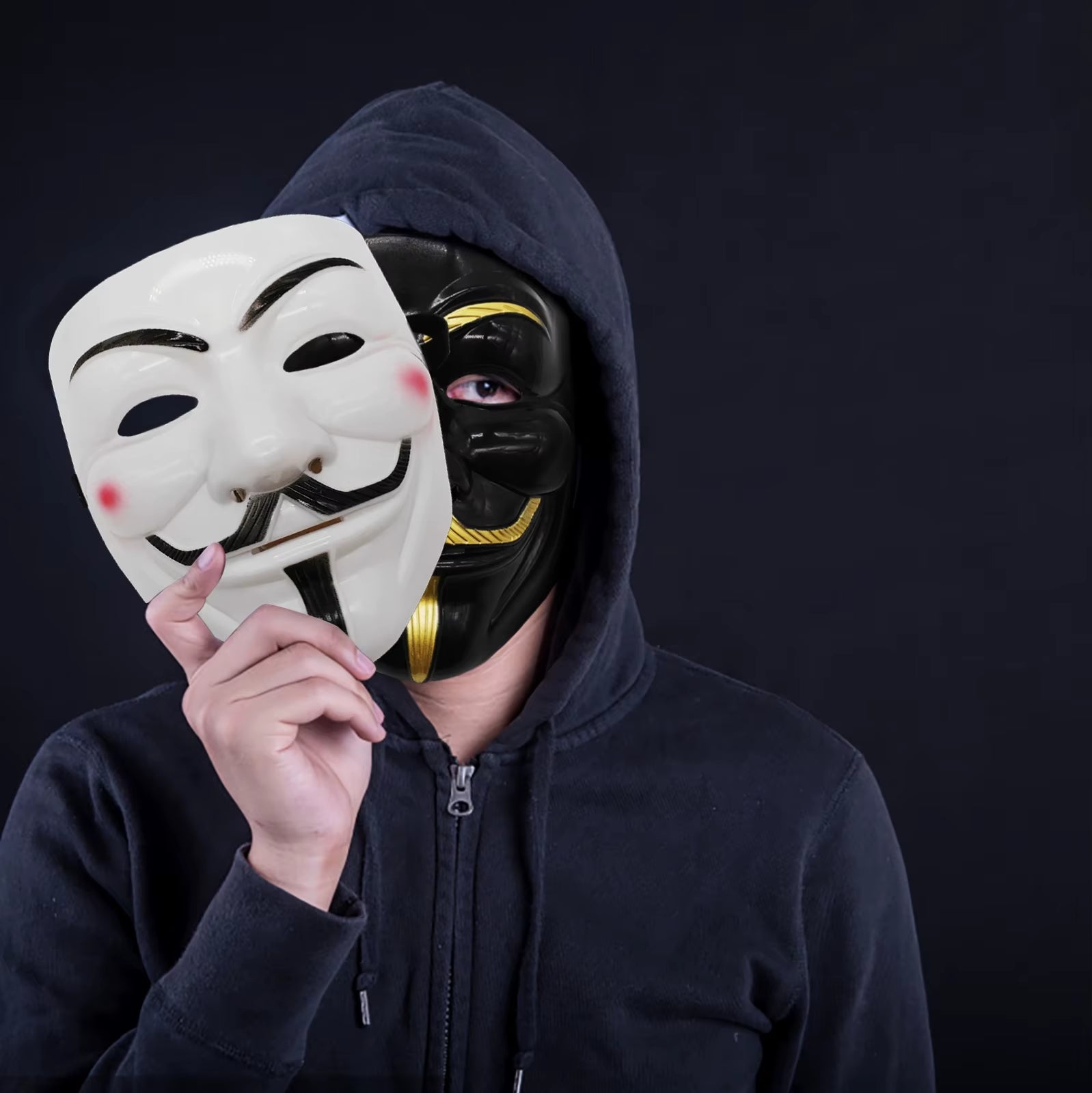 Máscara V de Vendetta Anonymous para carnaval y eventos temáticos