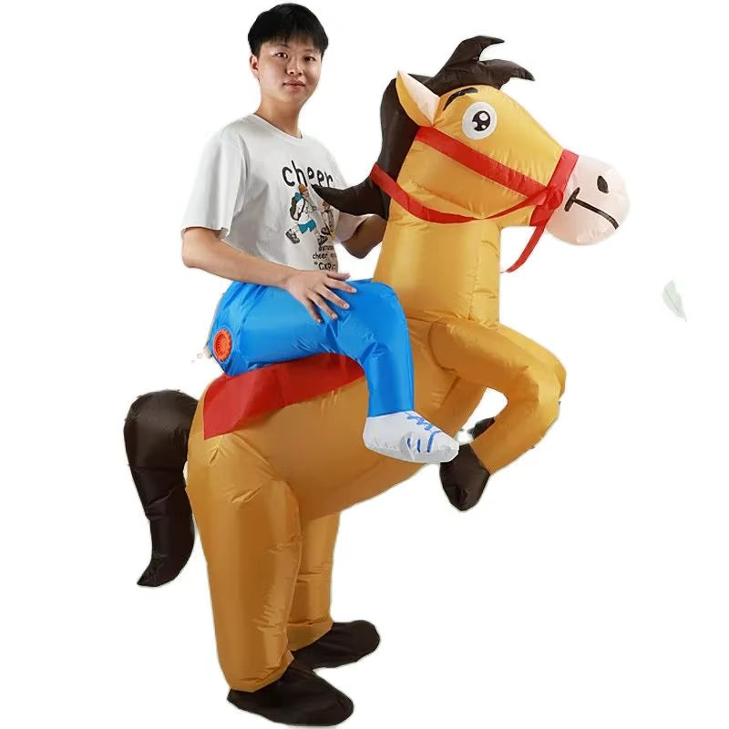 Disfraz inflable de caballo para adultos – fiestas, cosplay y eventos temáticos