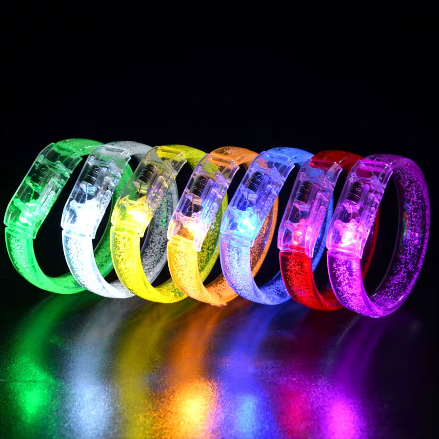Pulseras Luminosas LED de Neón para Fiestas y Bodas