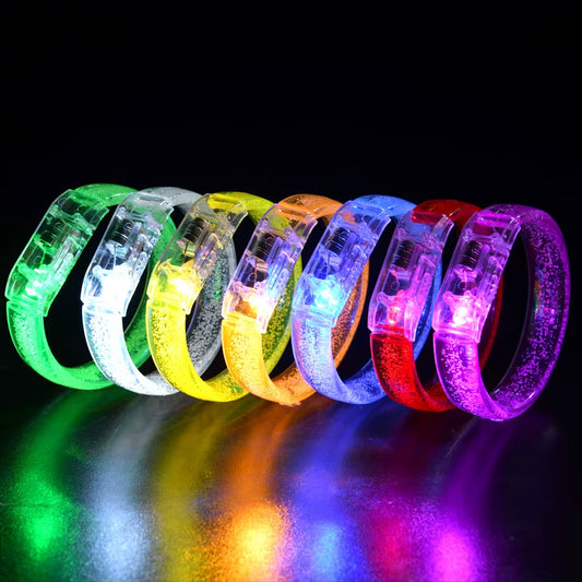 Pulseras Luminosas LED de Neón para Fiestas y Bodas